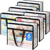TasticTotes front view showing clear bag and contained bedding for quick identification