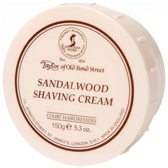 Taylor of Old Bond Street front bowl displaying product label and scent benefit