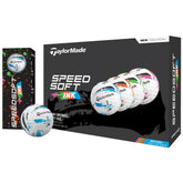 TaylorMade Speed Soft Ink front pack showing branding and value dozen