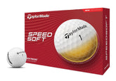 TaylorMade SPEEDSOFT front packaging showing bright yellow cover and value