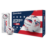 TaylorMade SpeedSoft Ink front packaging showing dozen and branding benefit visibility