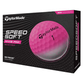 TaylorMade SpeedSoft Pink front packaging shows dozen and value