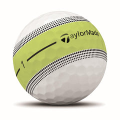 TaylorMade close-up of the 360° neon stripe emphasizing easy alignment and improved visibility
