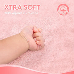 TBEZY towel next to toy showing 32x24 sized baby coverage benefit