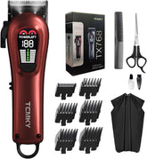 TCMKY front view of clippers showing controls and ergonomic grip for easy handling