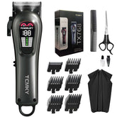 TCMKY front view of clippers and kit showing full contents and portability benefits