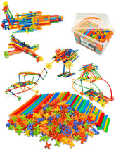 Tcnroy front packaging showing 600PCS STEM set and contents benefit learning