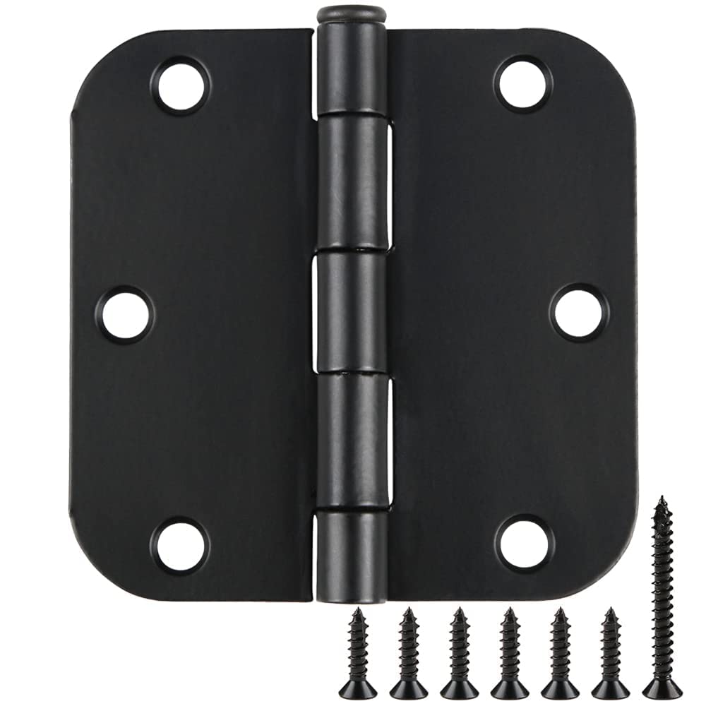 TDCHINGES front view matte black hinge showing clean profile and durability