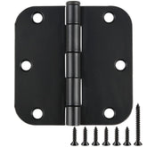 TDCHINGES front view matte black hinge showing clean profile and durability