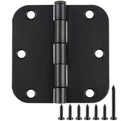 TDCHINGES front view matte black hinge showing clean profile and durability