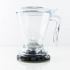 TEAZE Infuser with loose leaf tea unfurling visible for enhanced brewing control