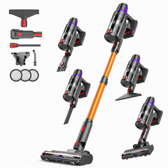 TechRise front view showing full stick vacuum and compact footprint