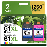 TECKKIN front packaging showing 61XL combo pack and compatibility list for quick identification
