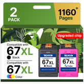 TECKKIN 67XL front packaging showing combo pack and benefits