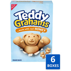 Teddy Grahams macro shot emphasizing crunchy texture and crisp bite