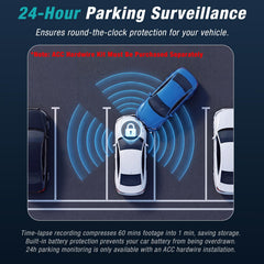 Tehclife dash cam mounted on windshield for fast installation and unobstructed view