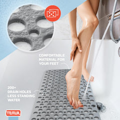 TEMIR drain holes pattern promoting fast water flow and drying