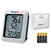 TempPro front display showing indoor and outdoor readings and quick decision benefit