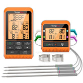 TempPro front display showing four probe temps for quick readings and convenience