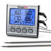 TempPro TempTrack front panel showing large display and controls for easy reading