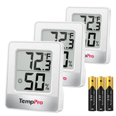 TempPro TP49 front display showing temperature and humidity for quick readings