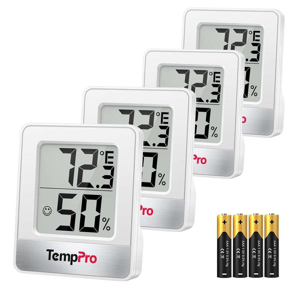 TempPro TP49 front display showing temperature and humidity for quick reading
