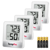 TempPro TP49 front display showing temperature and humidity for quick reading