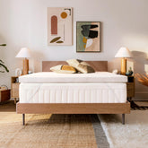 Tempur-Pedic front view Twin XL topper shows sleek profile and instant comfort