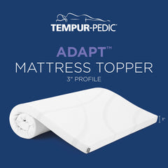 Tempur-Pedic close-up of Staytight corner strap securing the topper in place