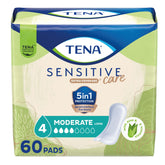 TENA front packaging showing 60 count and product benefits for daily confidence
