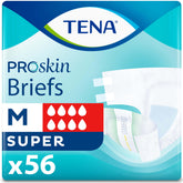 TENA front packaging showing product count and size, clarifying purchase benefit