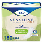 TENA front packaging showing product name and count, offering reliable supply