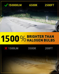 Termitor size comparison with halogen demonstrating easy fitment