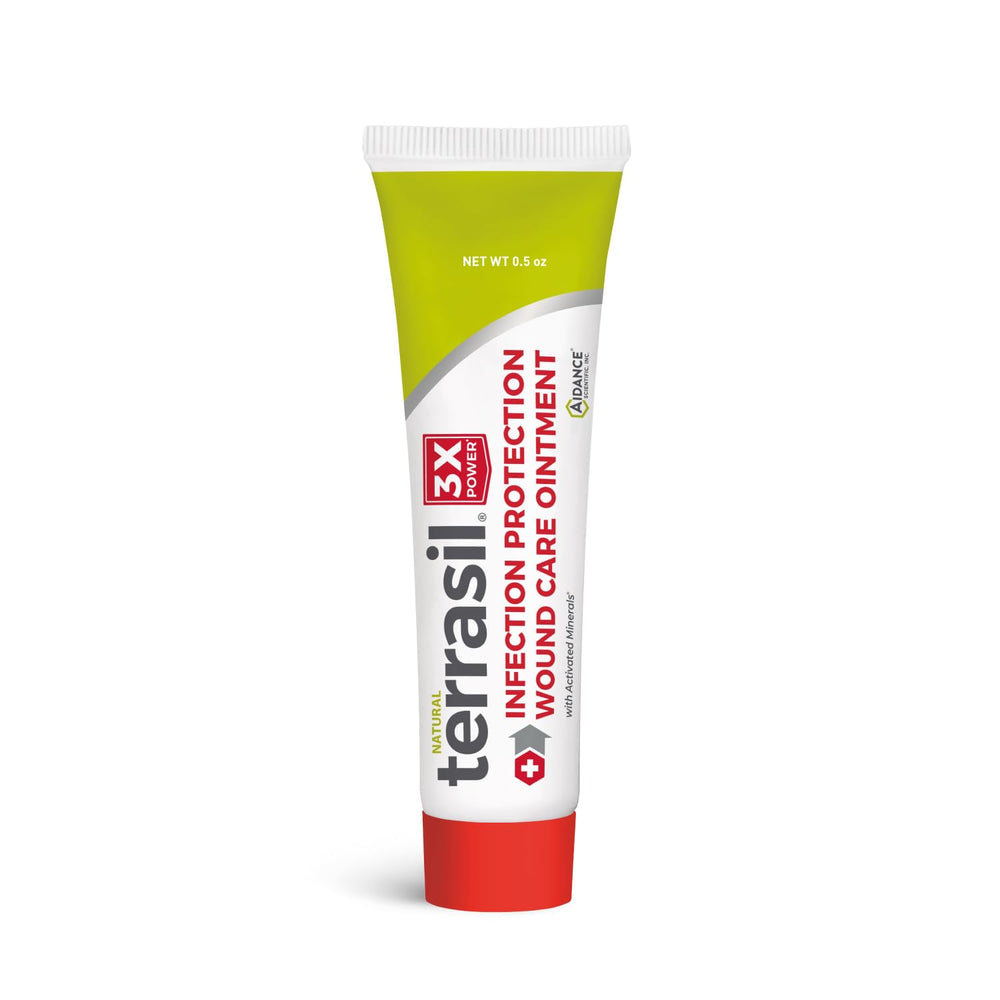 terrasil front packaging showing 0.5 oz tube and clear brand name for quick identification