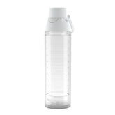 Tervis clear bottle front view showing sleek design and capacity