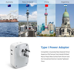 TESSAN adapter beside smartphone to show size and multi-device charging capacity