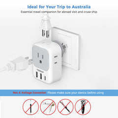 TESSAN close-up of USB-A and USB-C PD ports highlighting fast-charge capability