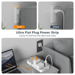 TESSAN USB ports detail highlighting USB-C and USB-A for fast device charging