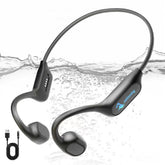 Tevese front view with goggles showing secure swim-ready fit and comfort
