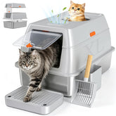 Tevila front view showing enclosed box and privacy benefits