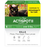 TevraPet Actispot 2 front packaging showing six monthly doses and brand benefit