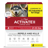 TevraPet Activate II front packaging showing product and four tubes benefit clear savings