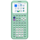 Texas Instruments TI-84 Evo front view showing larger display and benefit of clearer graphs