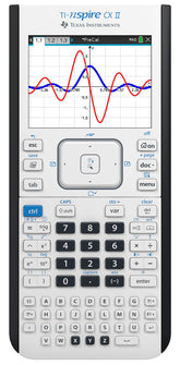 Texas Instruments TI-Nspire CX II front view showing color display and clear layout for better visualization