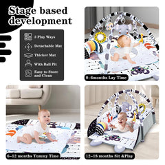 TFDER foldable surround configured as a ball pit to contain toys and simplify cleanup