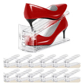 Tgzwme front view of 12-pack clear shoe slots showing tidy storage benefit
