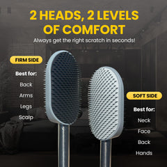 the body scratcher firm head detail displays rigid bristles for deep exfoliation