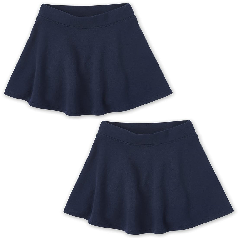 The Children's Place front view of tidal skort two-pack shows sporty look and coordination