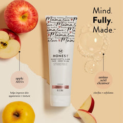 The Honest Company Glow On Body Cream on palm showing hydrating, firming benefit
