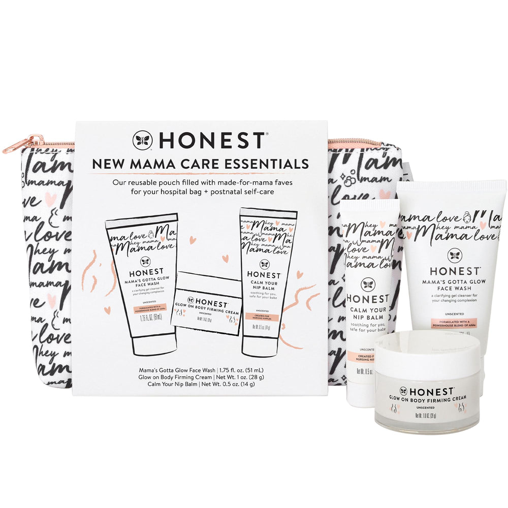 The Honest Company front pouch packed and ready for hospital convenience